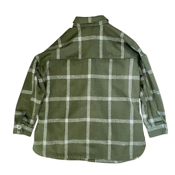 EUC Sonoma Green Plaid Flannel Shacket Womens XXL Outdoor Thermal Jacket‎ $74 - Picture 2 of 11